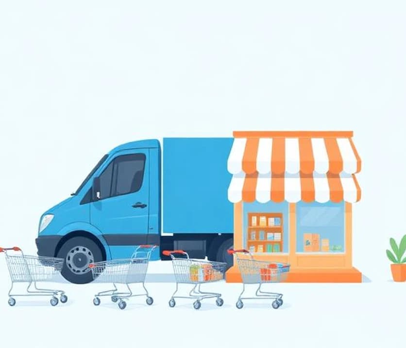 Rural Commerce Illustration